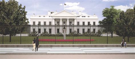 white house metal fence|current fencing around white house.